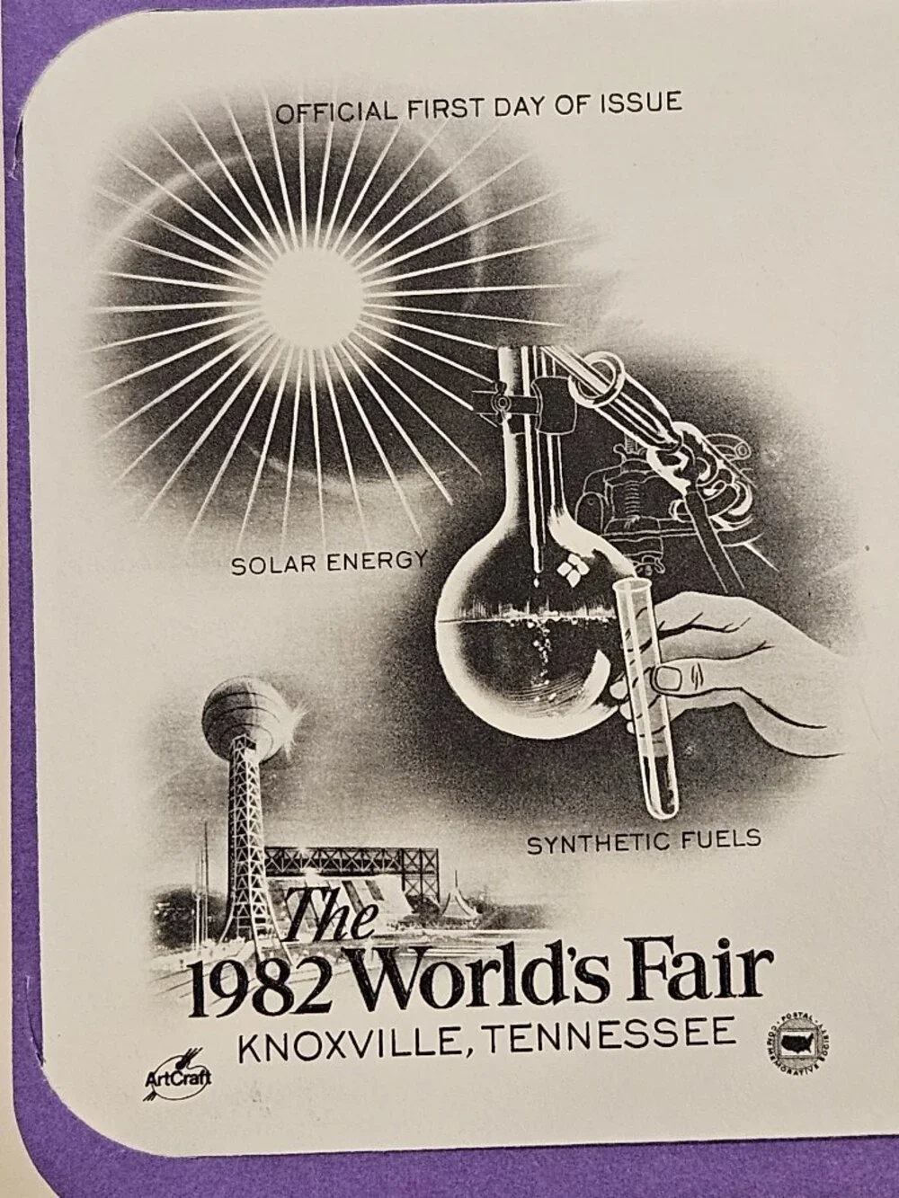 RARE COLLECTIBLE USPS 1ST DAY ISSUE COVER 1982 WORLDS FAIR STAMP ENVELOPE FDC